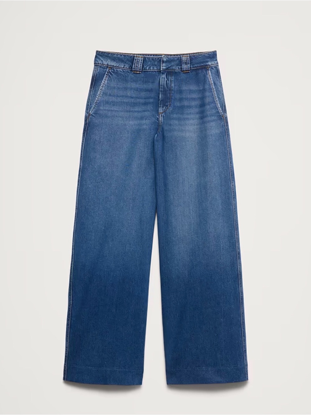 Banana Republic mid rise palazzo jeans NWT 30/10